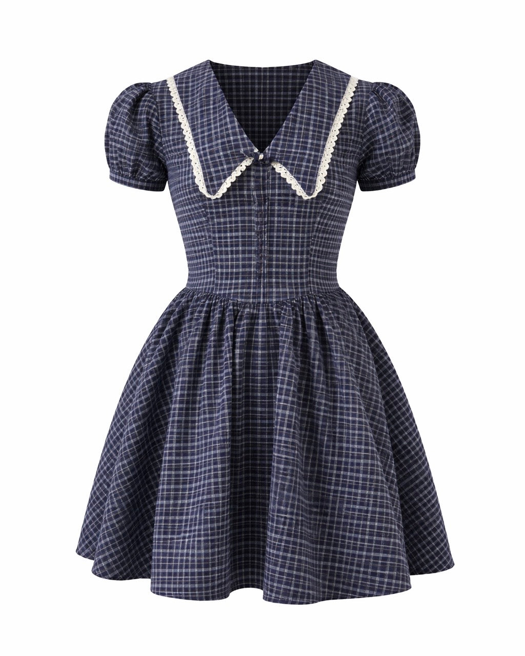 HİLORA Claire Ekose Mini Elbise