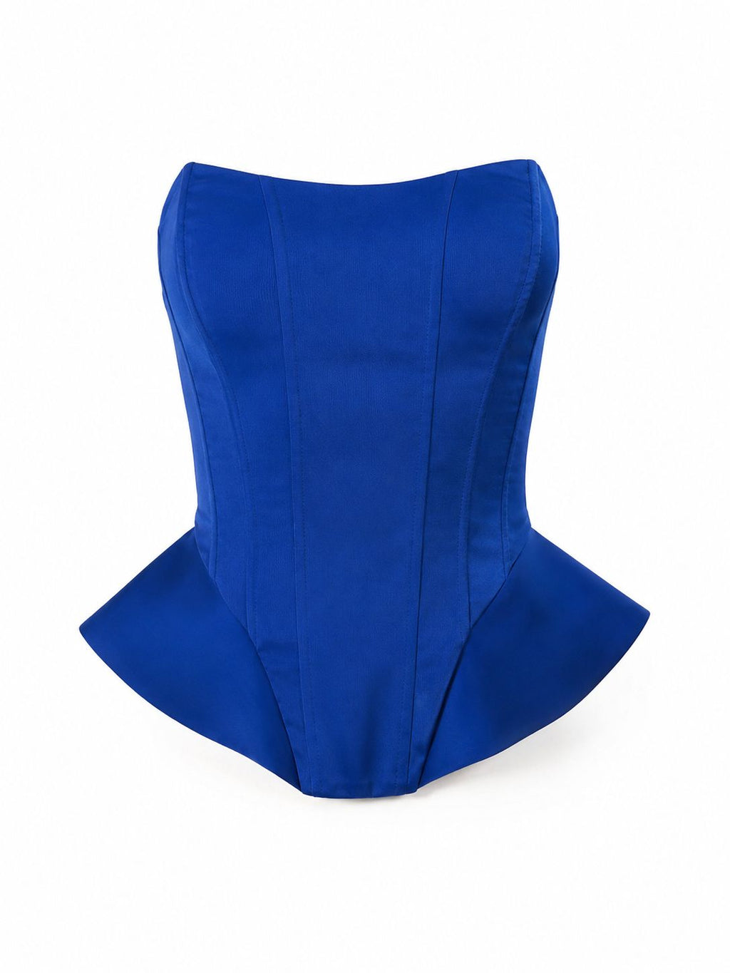 Royal Blue Peplum Korse
