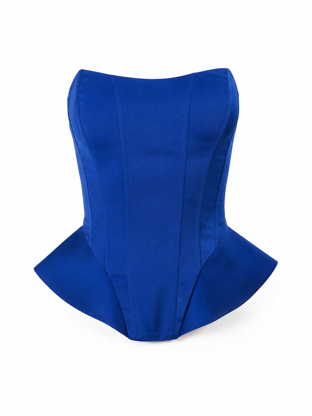Royal Blue Peplum Korse