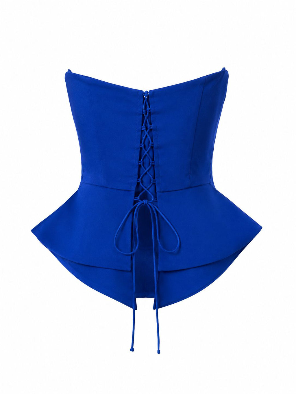Royal Blue Peplum Korse